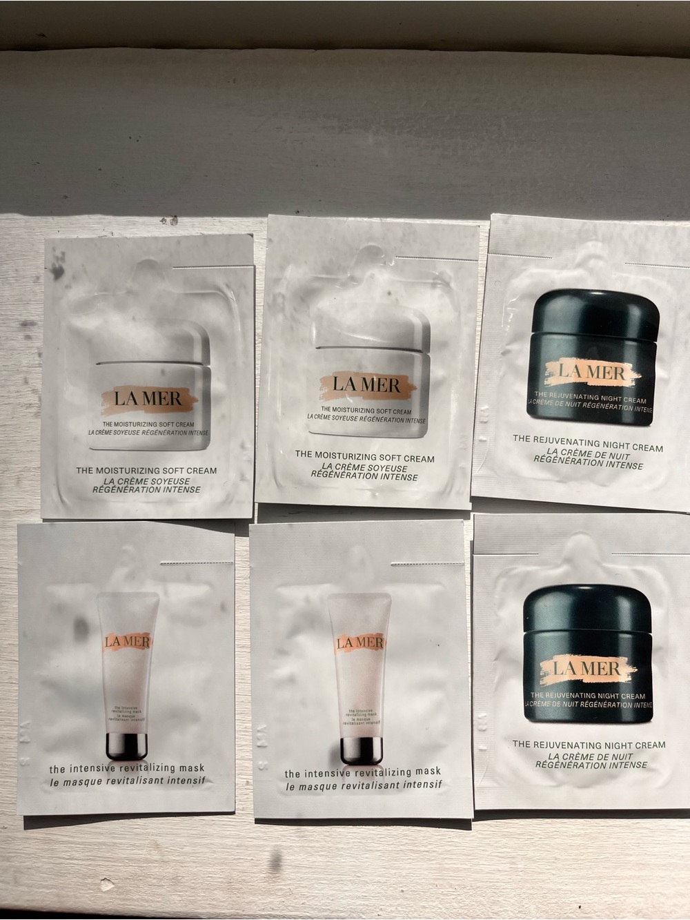La Mer The intensive rev mask, Moisturizing Soft Cream & Night Cream, 6 Samples